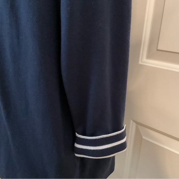 MISOOK NAVY BLUE NAUTICAL STYLE PULLOVER SWEATER, SIZE: XL - Picture 5 of 14